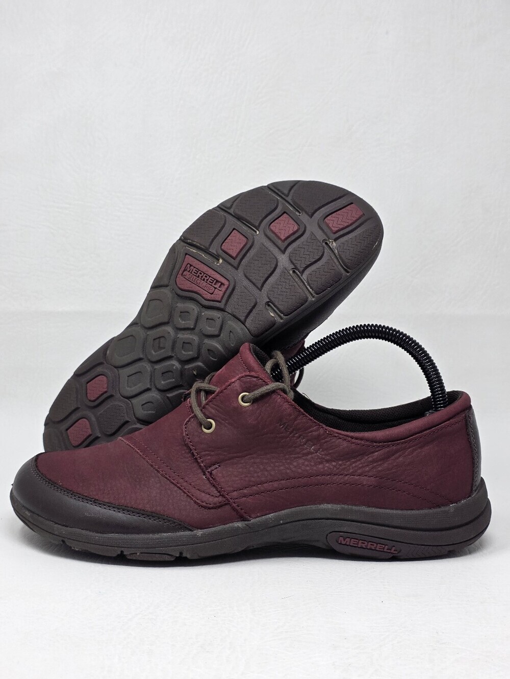 Merrell Dassie Tie Deep Oxford Shoes Womens 9 M Lace Up Leather Burgundy J42586